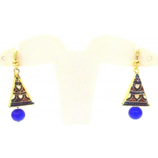 Meenakari Minakari Enamel Jhumka Jhumki Handmade Earring Jewelry Chandelier A132